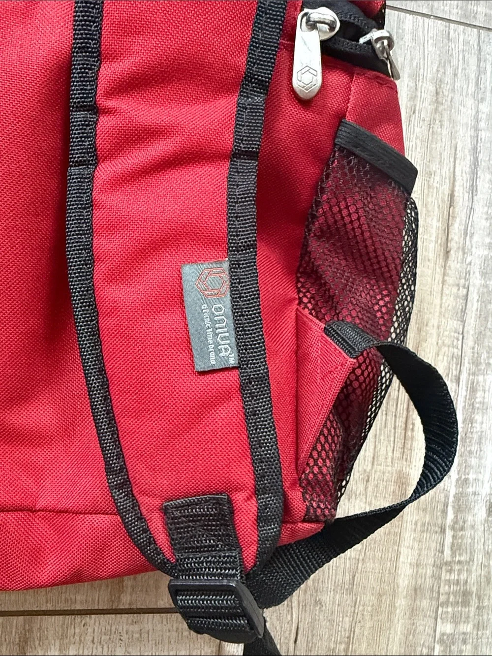 ONIVA Picnic Time Red Backpack Cooler Dual Compartment Insulated Bag